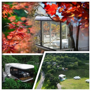 山谷紅葉正當時 廣州山谷國際旅遊度假區 懸崖上的星空泡池房純玩2天