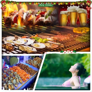 （聖誕加班）後花園聖誕BBQ狂歡PARTY 龍門南昆山居溫泉度假村+惠州白鷺湖悟行雅舍大酒店純玩3天