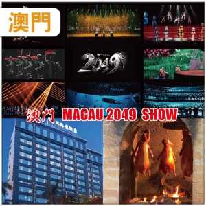 澳門 必看駐場演出 張藝謀導遊作品【澳門 MACAU 2049 SHOW】入住南洋海景酒店/同級2天