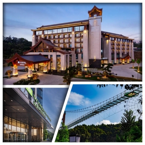 國際品牌信宜蓮花湖溫德姆酒店 高州溫德姆花園酒店 包蓮花湖莊園門票（玻璃橋、遊船、馬戰表演）純玩3天