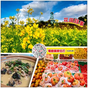 【Easy Go，10人保證成團】賞鳳凰山油菜花海 遊甘坑古鎮 掃農批靚貨（純玩2天）