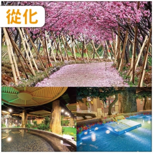 廣州 春季限定：從化天適櫻花園 壹泉灣禦座溫泉酒店私密泡池房 純玩2天