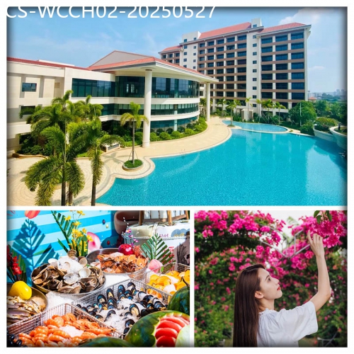廣東旅遊線路|2025-05-27|五星標準【惠州千花洲度假酒店】豪食酒店海鮮自助晚餐 夜觀燈光SHOW 賞百畝浪漫四季花田 純玩2天