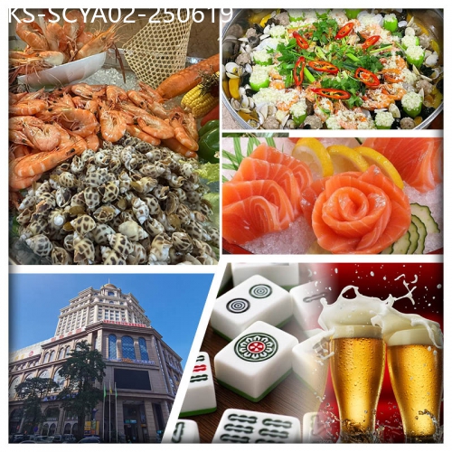 廣東旅遊線路|2025-06-19|(10人成團）中山藝選浠客酒店 空中餐廳歎酒店自助晚餐（現切三文魚任食、冰鎮啤酒任飲）麻將任打2天