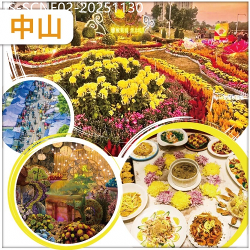 廣東旅遊線路|2025-11-30|順德+中山 一年一度 中國菊藝之鄉 小欖菊展31週年盛會 品菊花盛宴 純玩2天