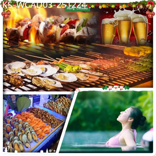 廣東旅遊線路|2025-12-24|（聖誕加班）後花園聖誕BBQ狂歡PARTY 龍門南昆山居溫泉度假村+惠州白鷺湖悟行雅舍大酒店純玩3天