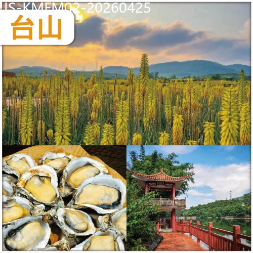 廣東旅遊線路|2026-04-25|江門 每圍臺100只正宗臺山生蠔  大陸唯一 觀賞蘆薈花海處 純玩2天