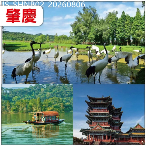 廣東旅遊線路|2026-08-06|肇慶 夜遊肇慶人氣最旺打卡點.宋城騎樓街  重本包船遊星湖仙女湖景區 肇慶全.諾華庭酒店 純玩2天