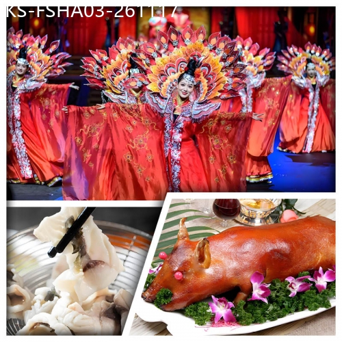 廣東旅遊線路|2026-11-17|廣東千古情歌舞SHOW、美味園脆鯇火鍋、原隻脆皮乳豬、鮑你有米沖浪魚 純玩美食3天