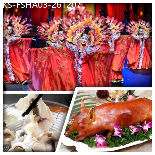 廣東旅遊線路|2026-12-07|廣東千古情歌舞SHOW、美味園脆鯇火鍋、原隻脆皮乳豬、鮑你有米沖浪魚 純玩美食3天